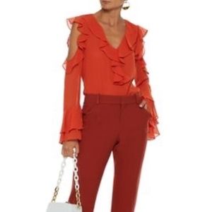 Diane Von Furstenberg Cold Shoulder Top